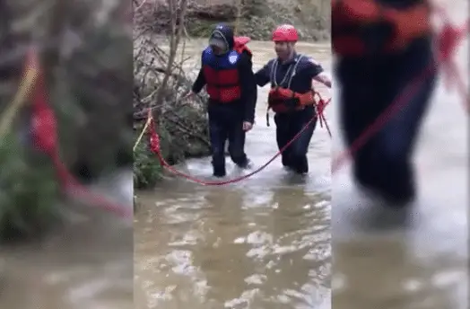 Video: Two hikers rescued from fast moving waters in Chattahoochee National Forest