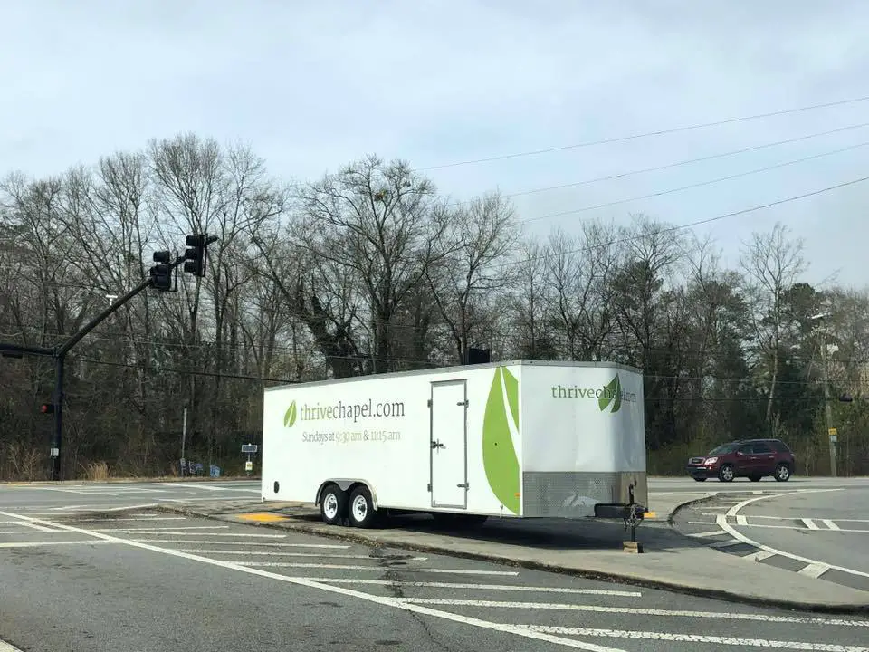 Trailer stolen from Woodstock church