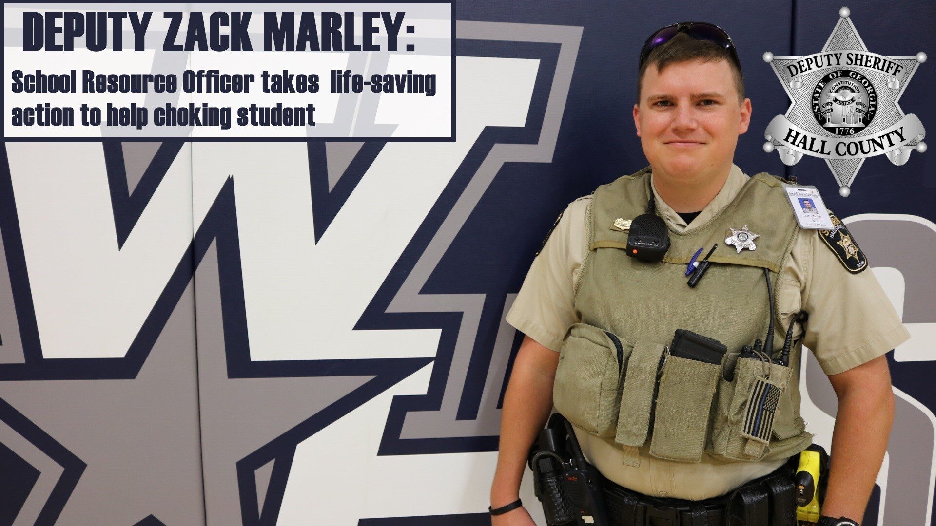 Hall County school resource officer saves student from choking
