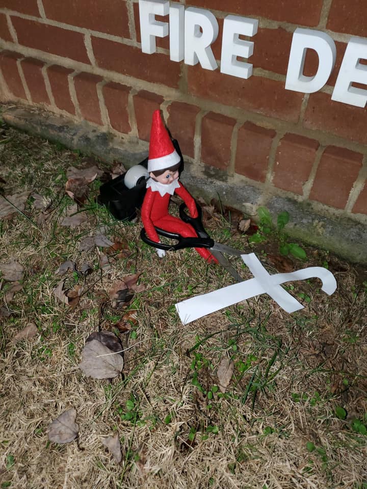 ELLIJAY -- Much like many families throughout the nation, the City of Ellijay has an Elf on the Shelf. The city's resident holiday mischief maker is named Stitches, and his most recent act of holiday foolery may have landed him on the Ellijay Police Department's naughty list.