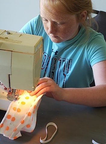 This Georgia 10-year-old is sewing masks for children