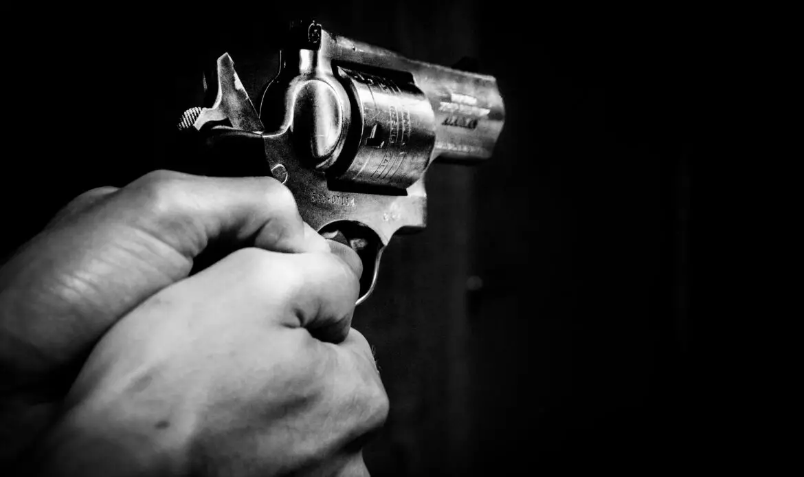 gun, hands, black