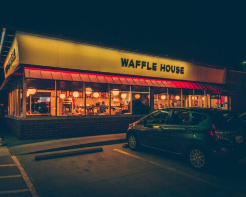 Waffle House storefront during daytime