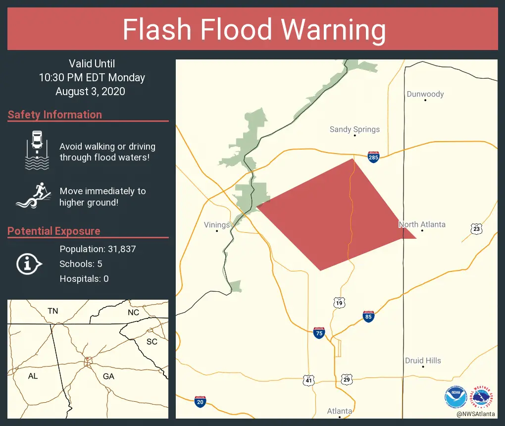 News Blog: Free COVID-19 Testing, Flash Flood Warnings and car crashes
