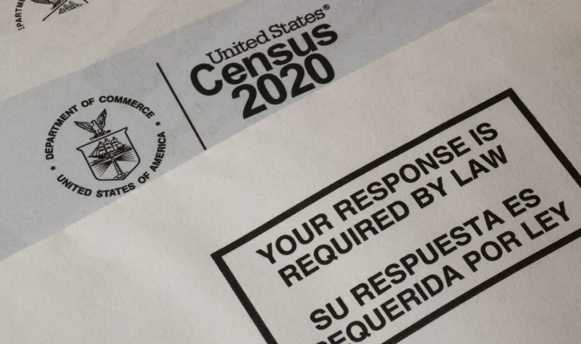 Census 2020 form. The census is the procedure of systematically acquiring and recording information about the members of a given population.