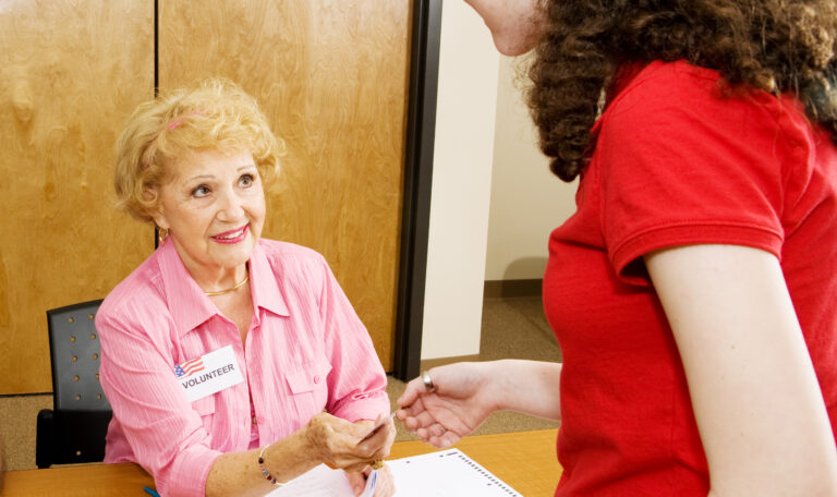 Senior Election Volunteer