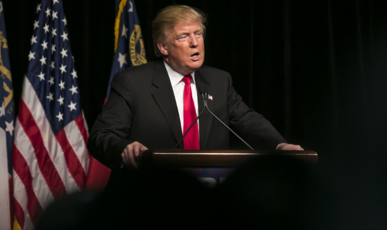 Republican Presidential Candidate Donald J Trump