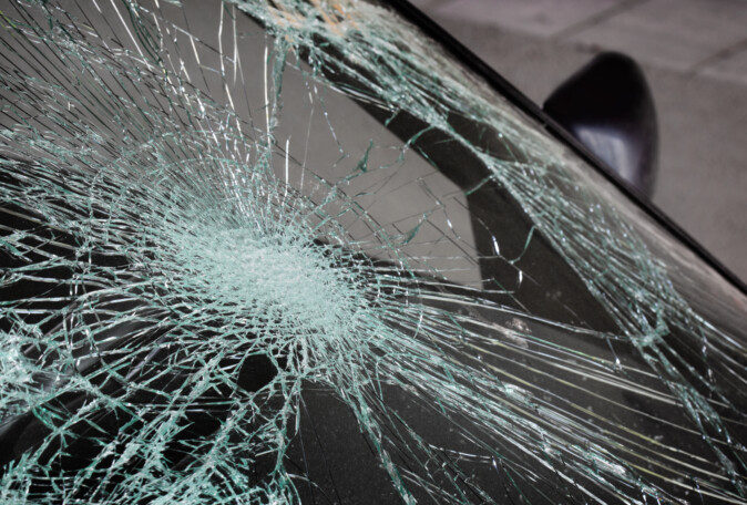 Driver seriously hurt after wrong-way crash on I-75 express ramp in Cobb County Broken glass