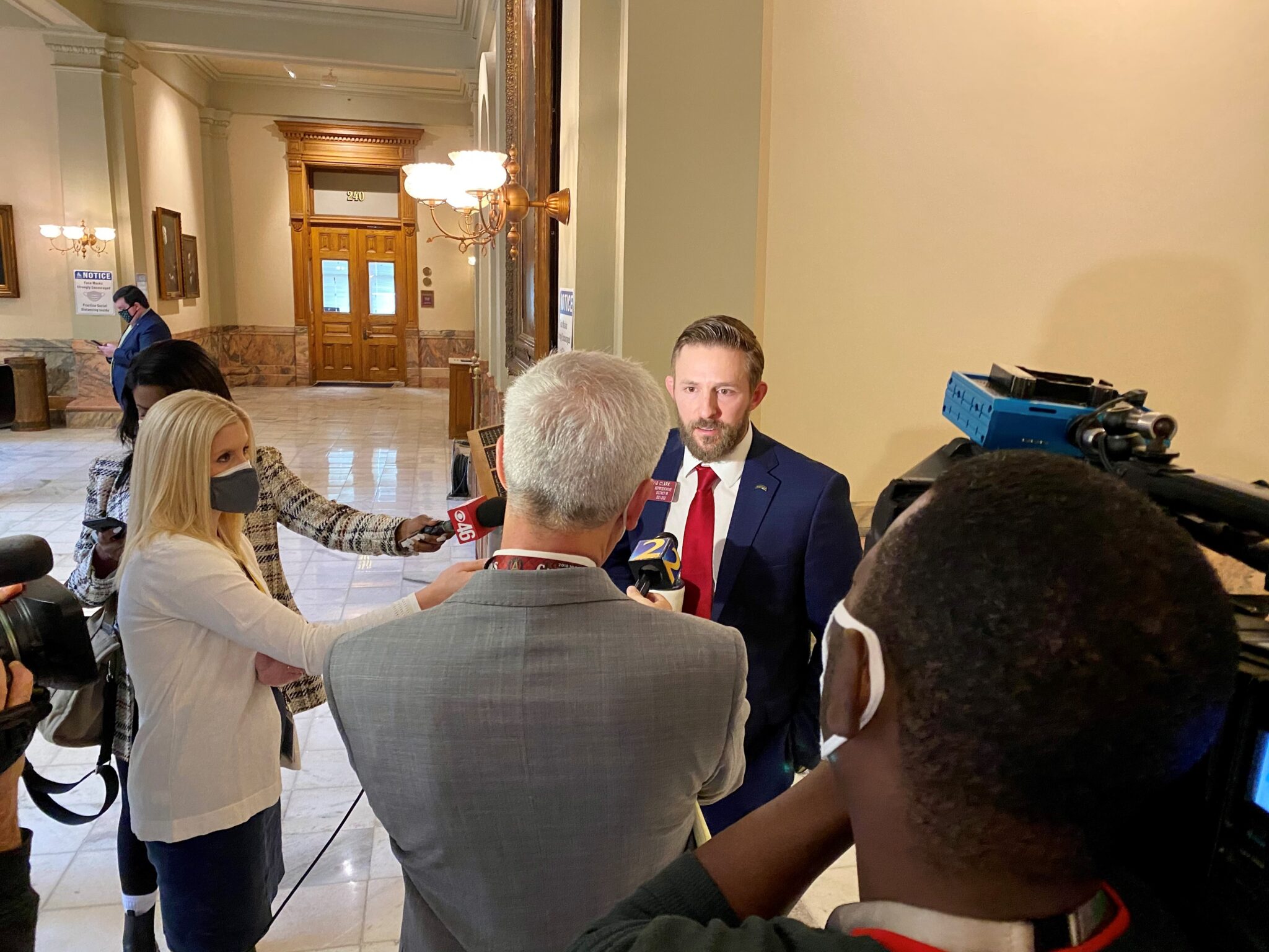 Georgia lawmaker David Clark ejected from house floor