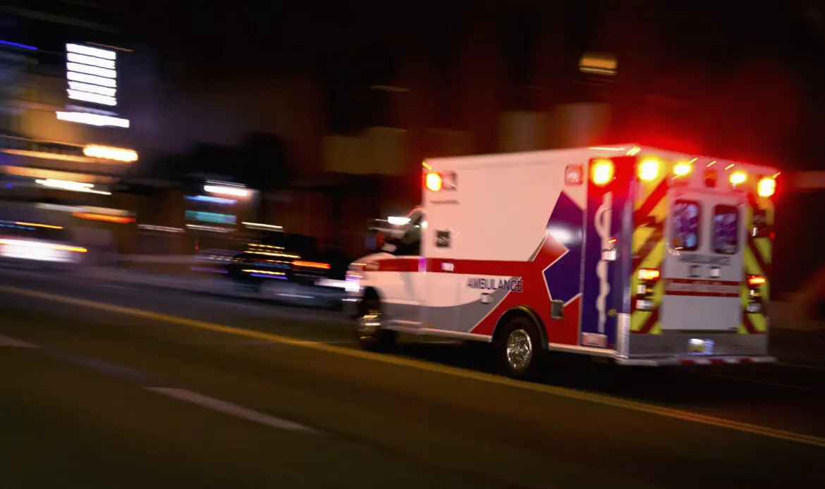 Speeding ambulance