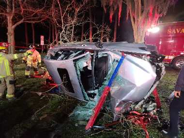 Stolen car involved in serious crash in Savannah