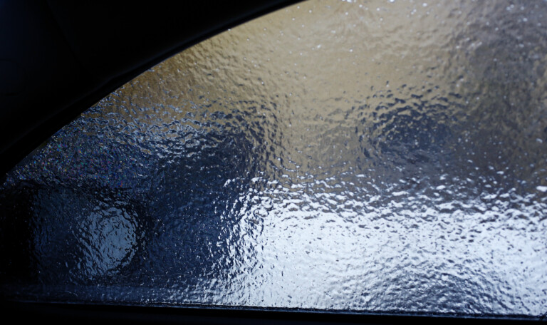 icy car glass texture