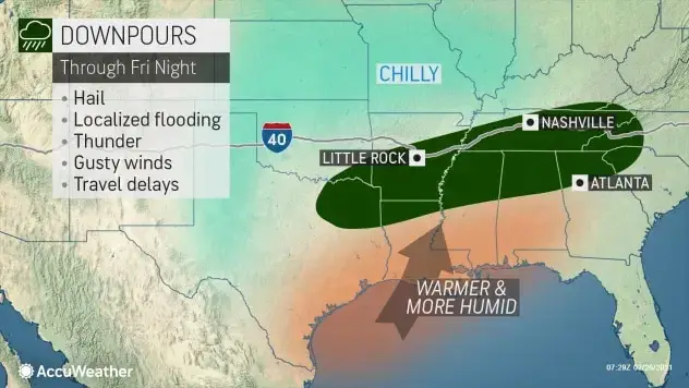 Expect heavy rain and flooding today in North Georgia