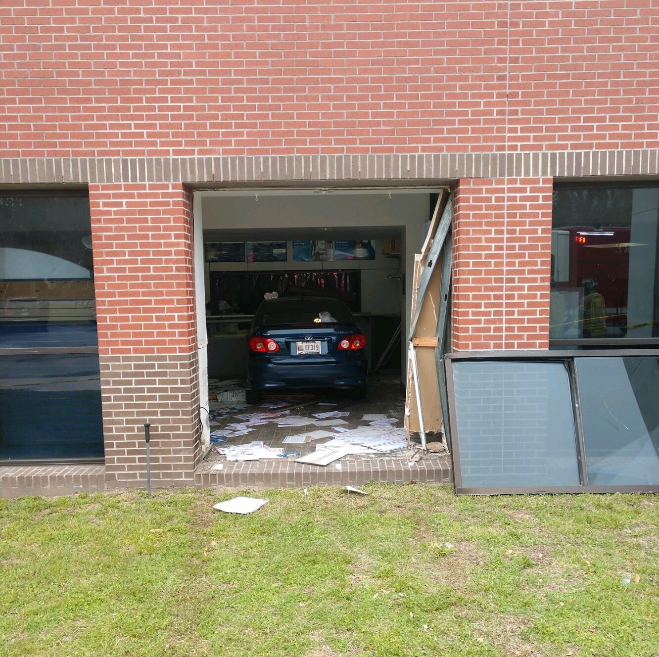 SAVANNAH -- A 67-year-old customer at a post office in Savannah was killed Saturday morning when a car crashed into the Eisenhower Drive Post Office.