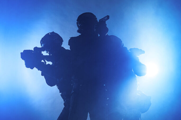 Police officers SWAT