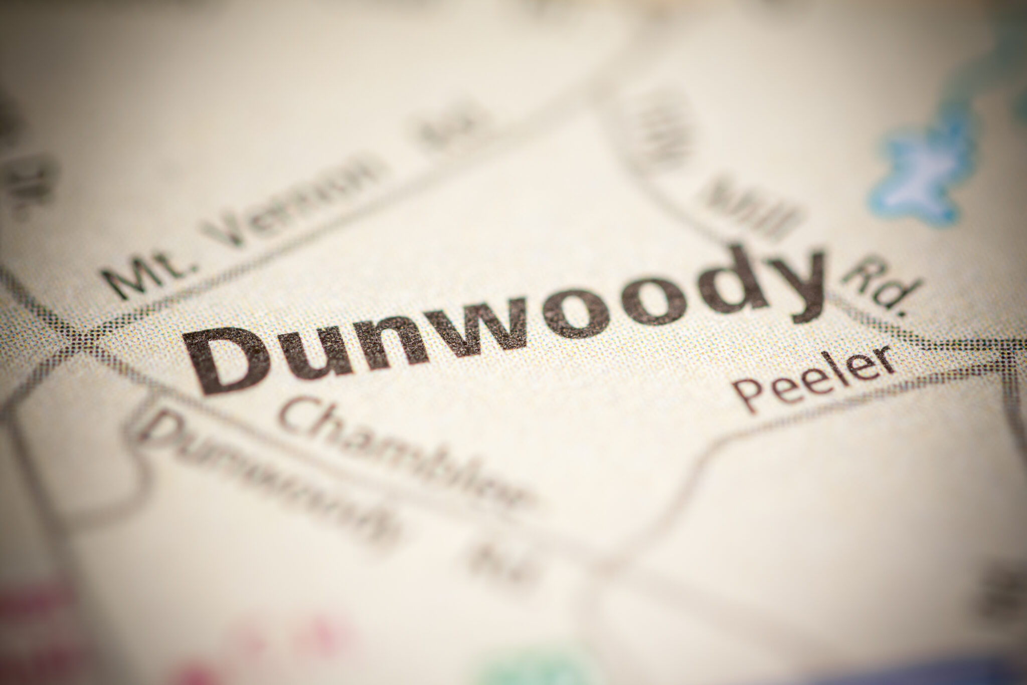 Dunwoody. Georgia. USA on the map