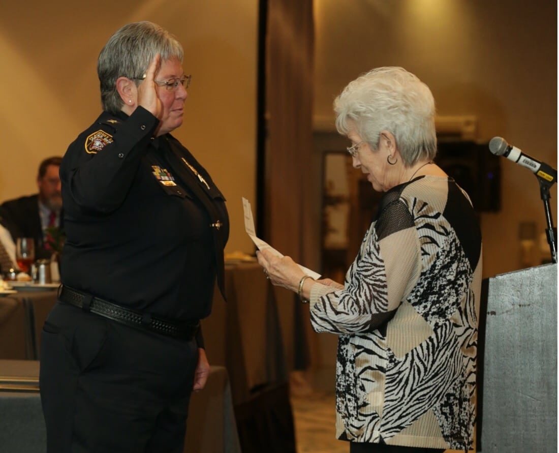 The Georgia Association of Chiefs of Police announced Peachtree City Police Chief Janet Moon was sworn in as the the organization's President on Tuesday, July 20.