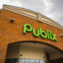 Snellville, Ga / USA - 03 13 20: View of a Publix logo at the entrance of the store