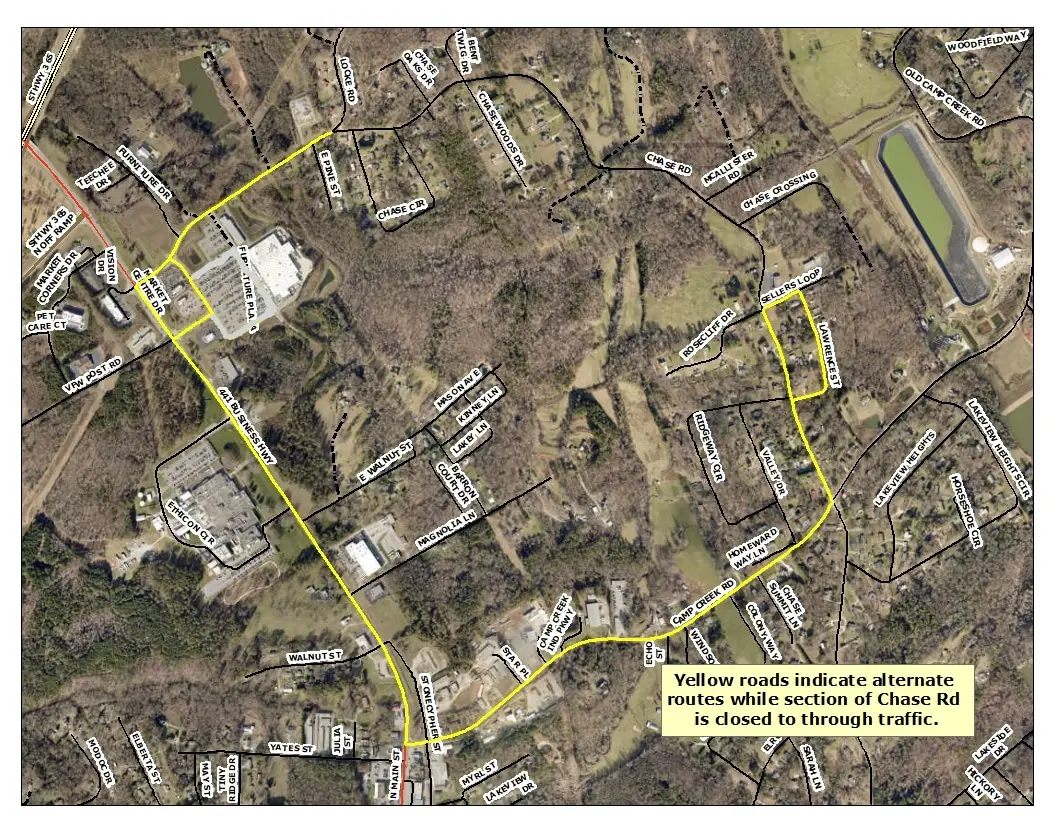 Here's why Chase Road in Cornelia will be closed next week