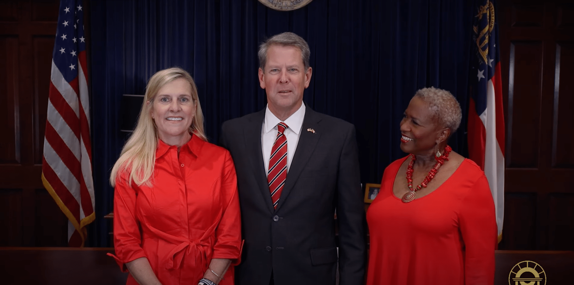 Brian Kemp teams up with Monica Kaufman Pearson to encourage vaccines