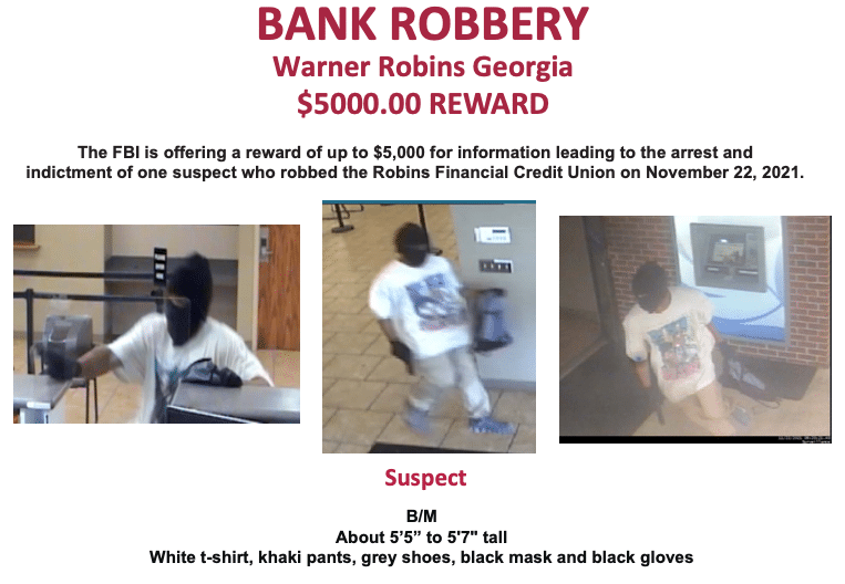 Police search for man who robbed Georgia bank and shot a teller