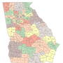 Here's the proposed Georgia state senate district map
