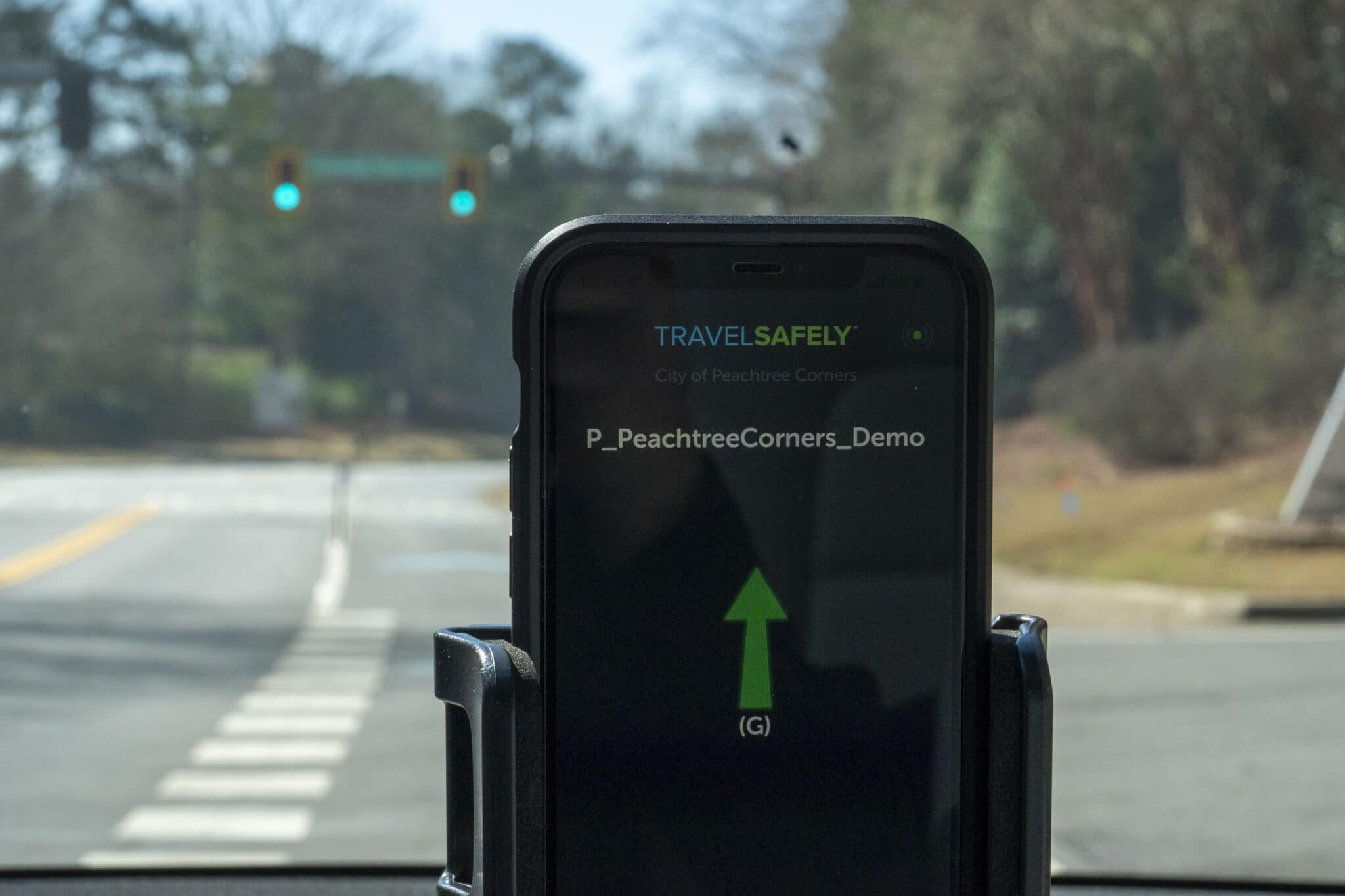 Traffic lights in Peachtree Corners can now tell an app on your cell phone when a light is about to change.