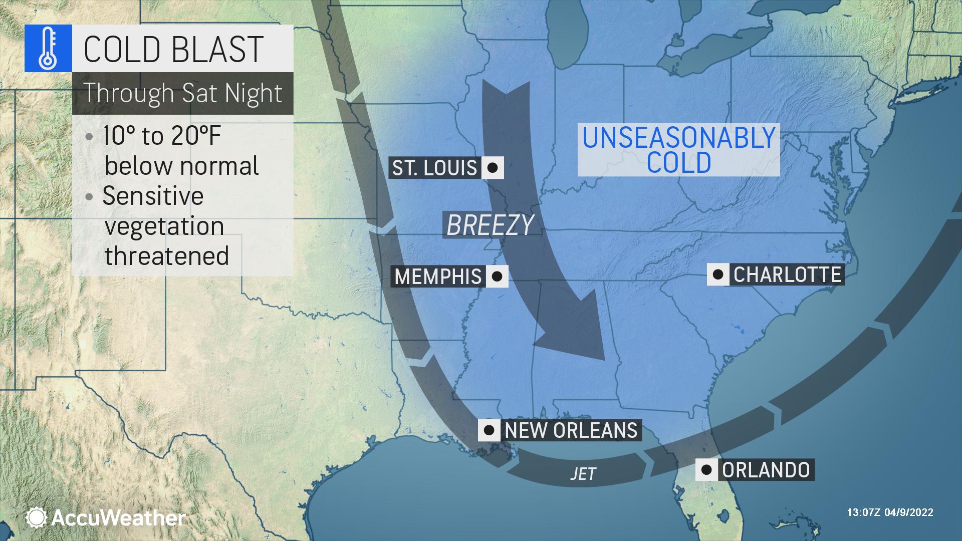 Why is it so cold in Georgia today and when will it warm up?