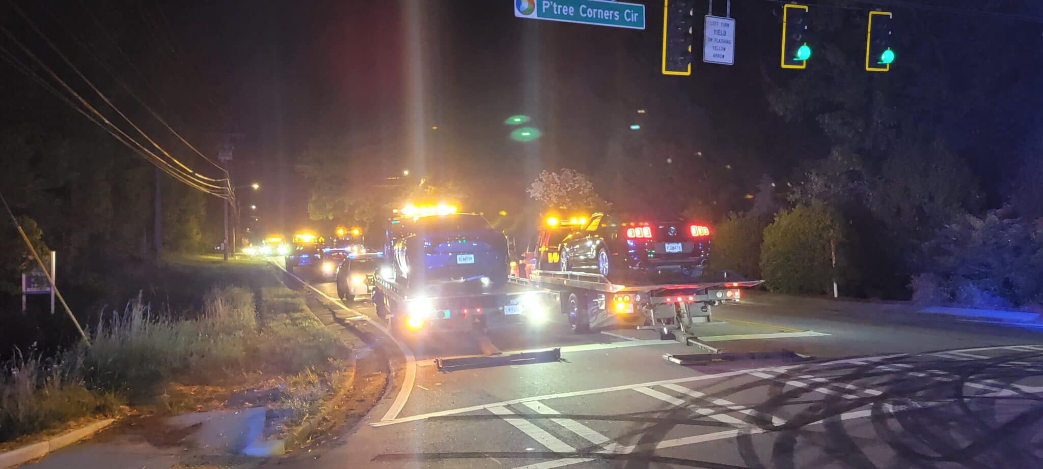 Gwinnett Police officers responded to a call regarding illegal street racing activities in Peachtree Corners Circle and Spalding Drive on May 1. Officers were able to block in 26 vehicles and their occupants successfully.