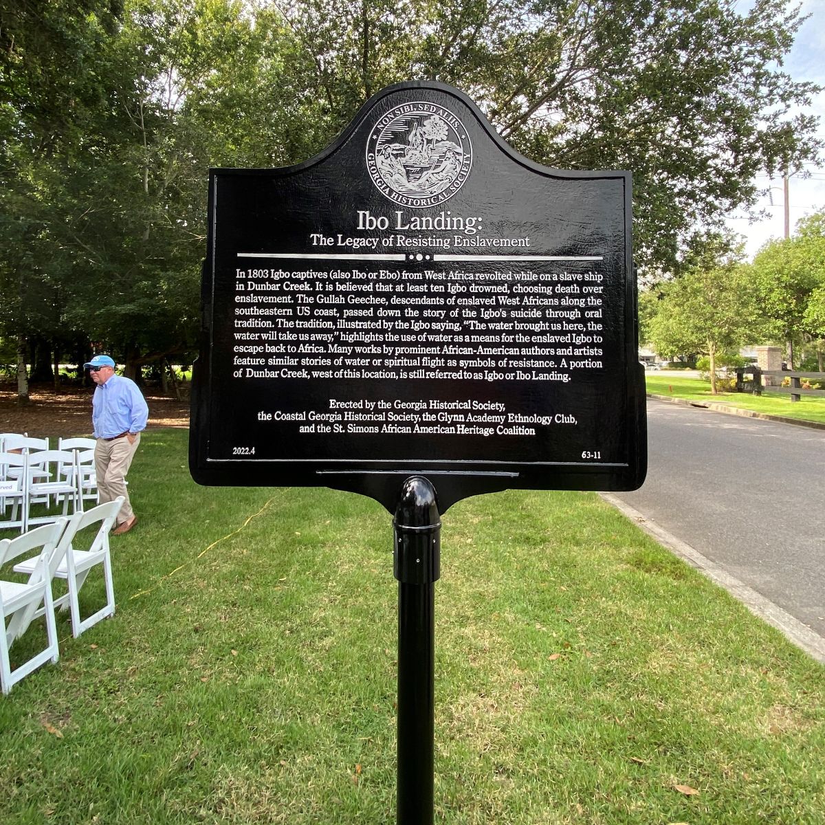 New historic marker commemorates mass suicide of slaves near St. Simons