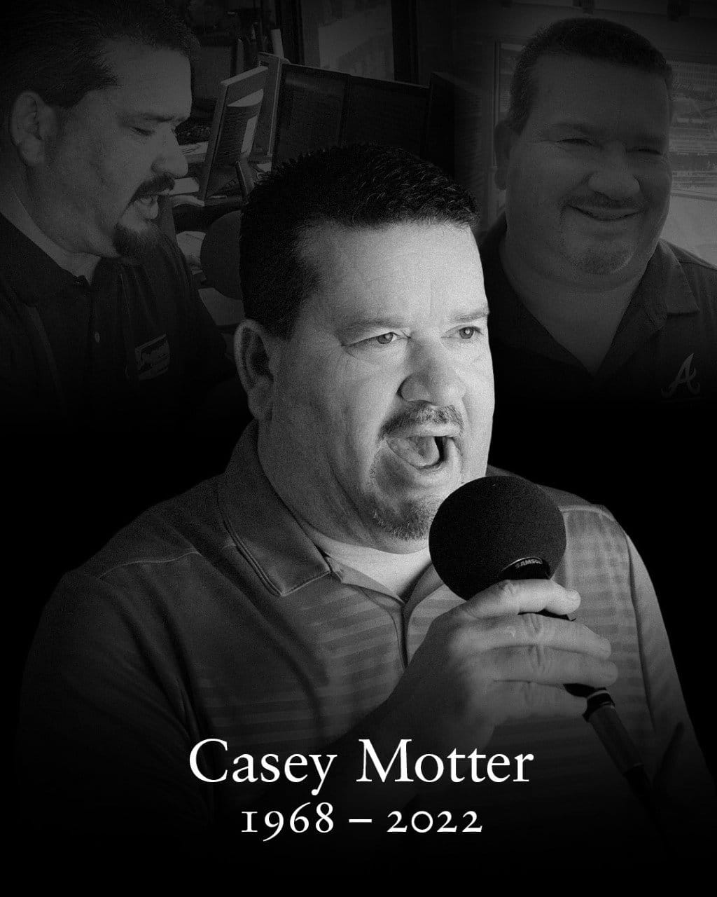 Casey Motter, the 'Voice of Truist Park' has died