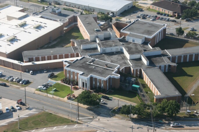 Inmate dies at Bibb County jail: What we know Aerial LEC 23 684x456