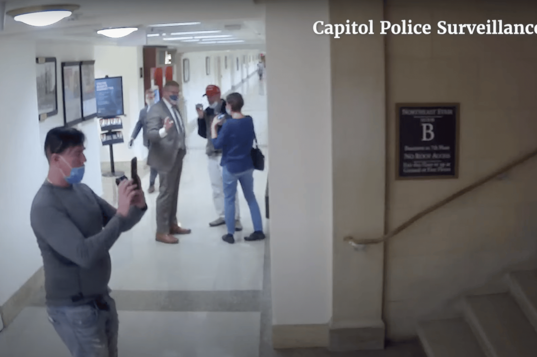 Jan. 6 Committee releases footage of Loudermilk tour showing visitors photographing hallways and stairs leading to Capitol