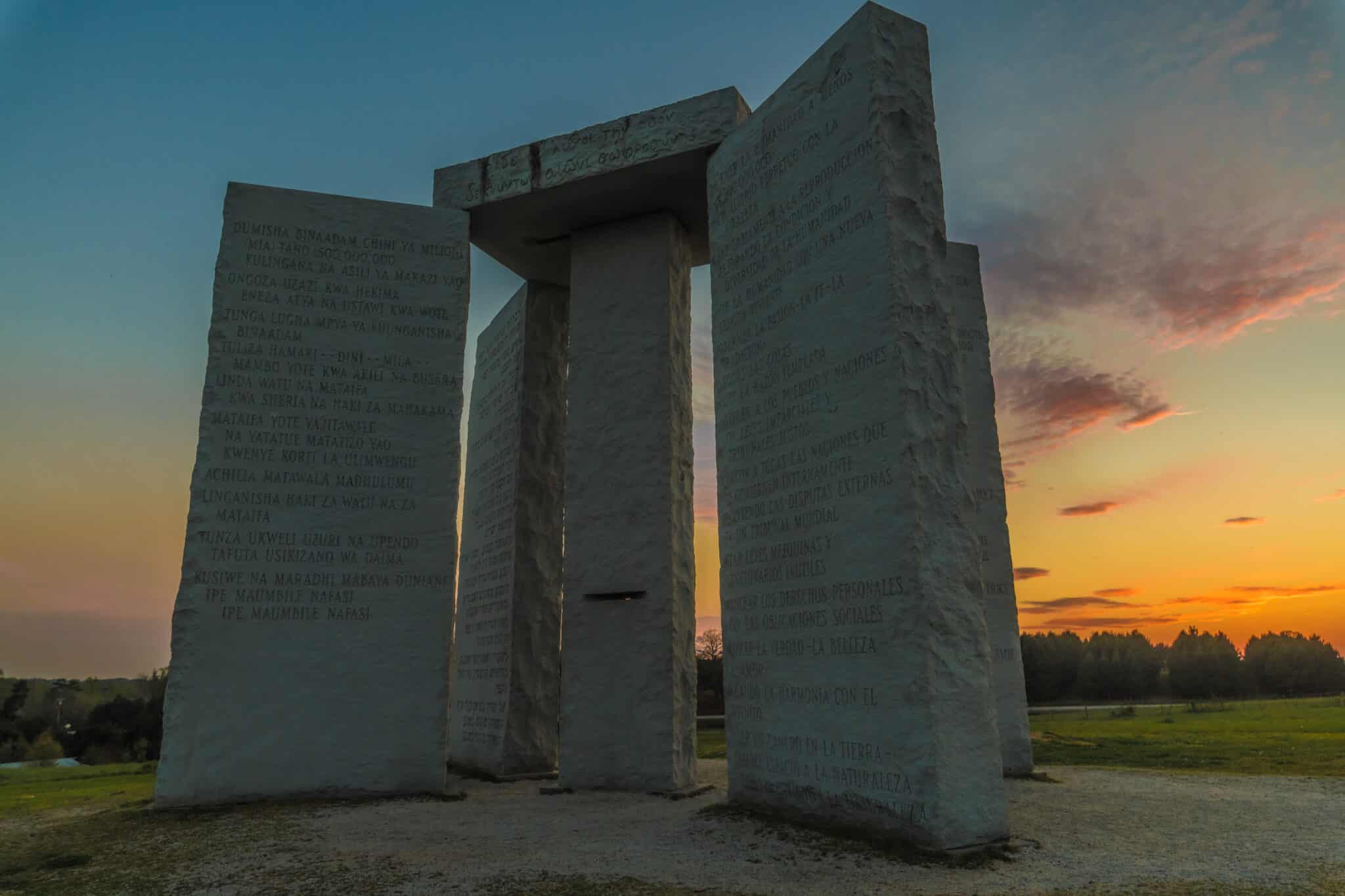 A quirky monument erected near Elberton more than 40 years ago has been destroyed after it was damaged by an explosion.