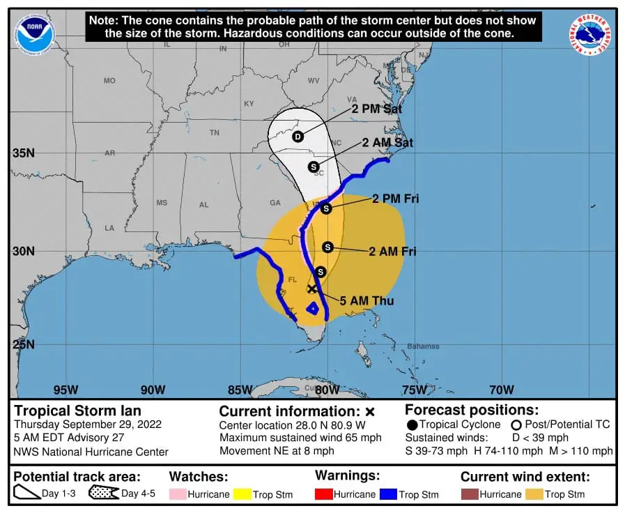 Ian has been downgraded to a Tropical Storm: Here's what it means for Georgia