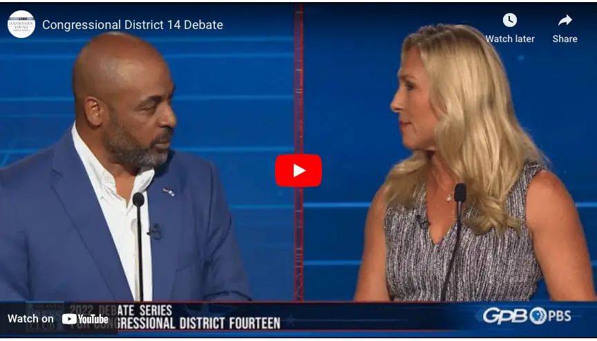 WATCH: Marjorie Taylor Greene and Marcus Flowers in heated debate