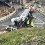 Tractor-trailer crash shuts down lanes on I-285 and closes Peachtree Dunwoody Road