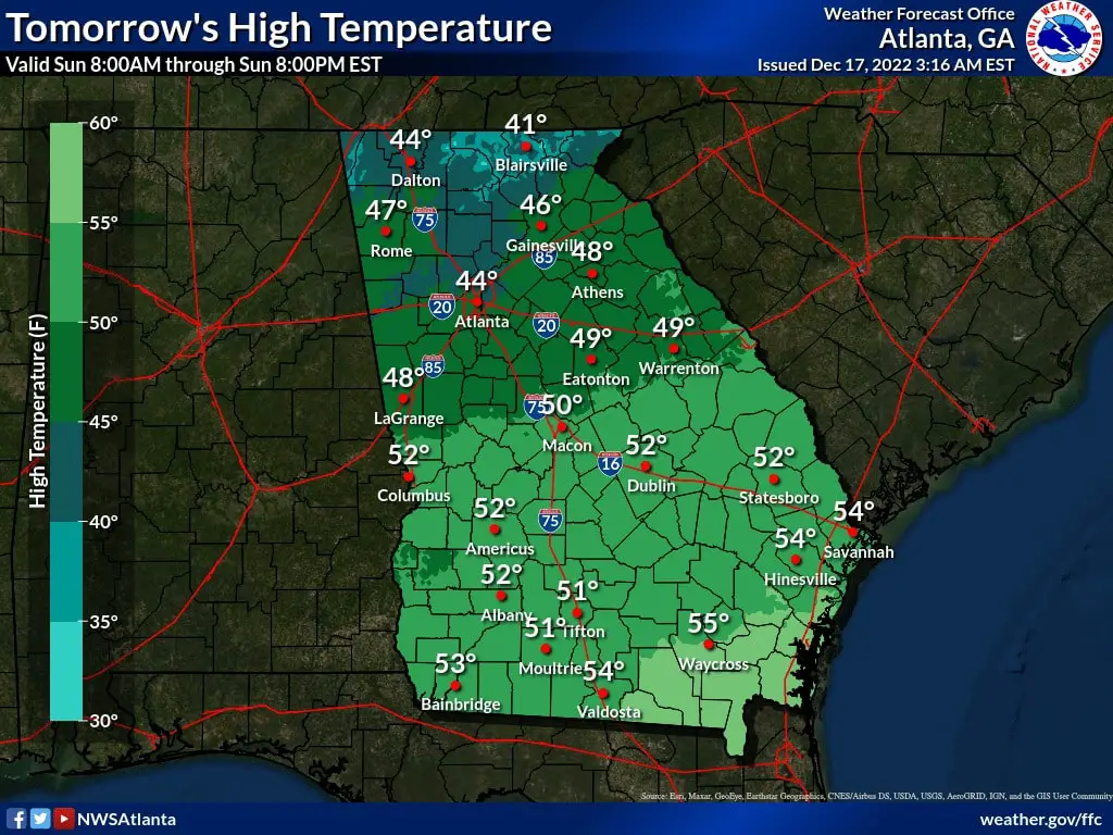 Weather Update: Georgia will see frigid temperatures Sunday and Monday