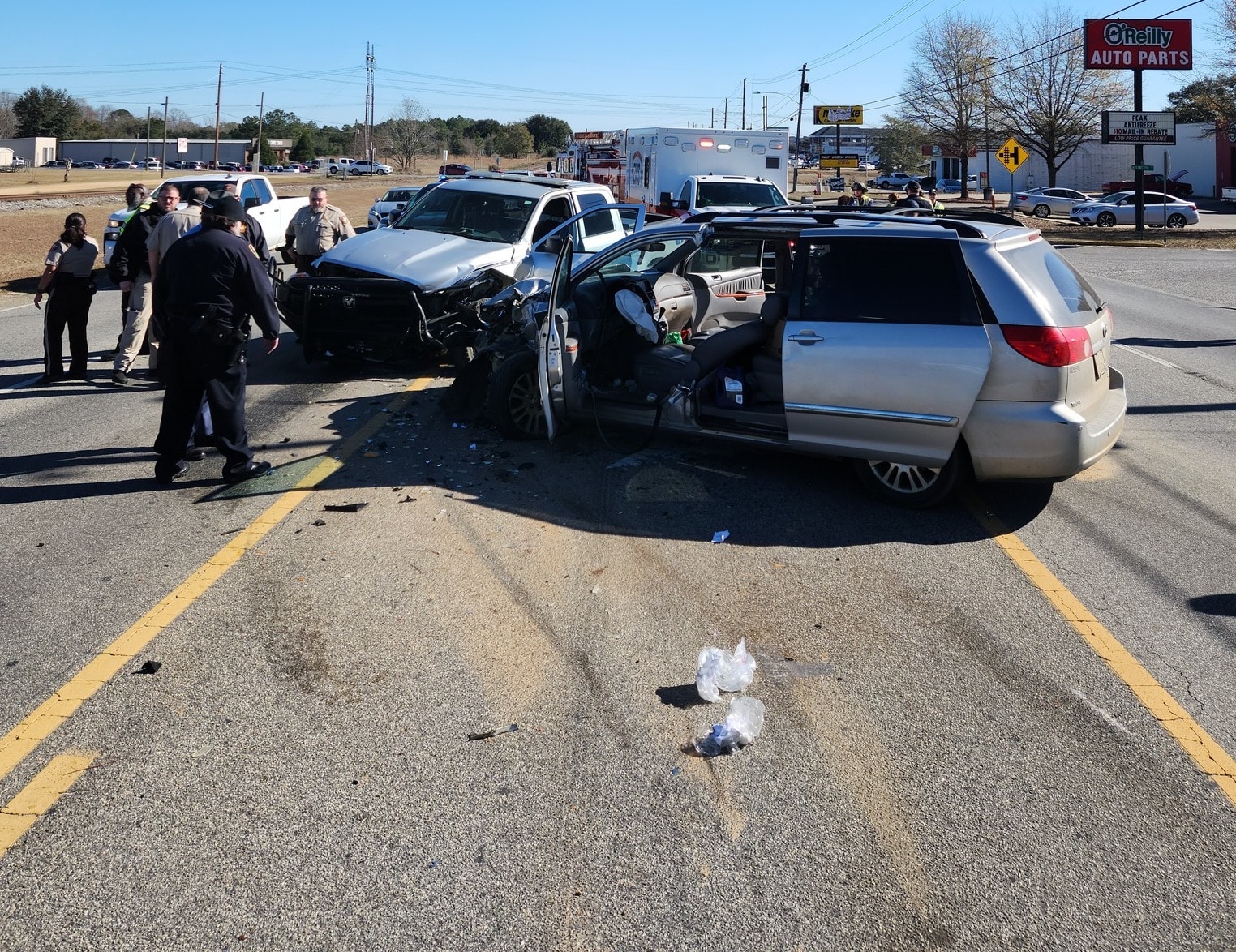 Georgia deputy released from hospital after wreck