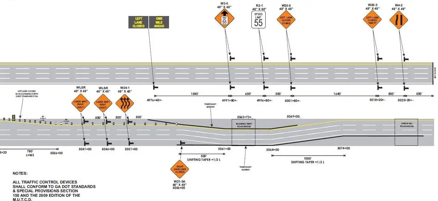 Lanes on Ga. 400 will be shifted this weekend. Expect delays