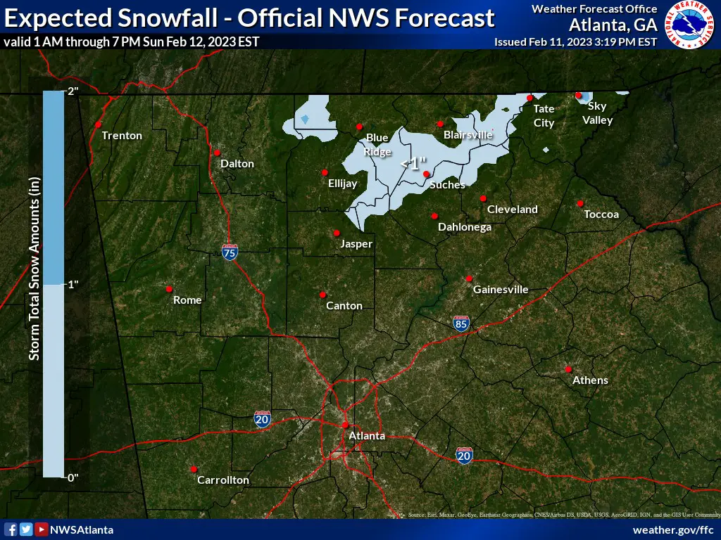 Snow Update: Here's how Georgia's snow chances have changed