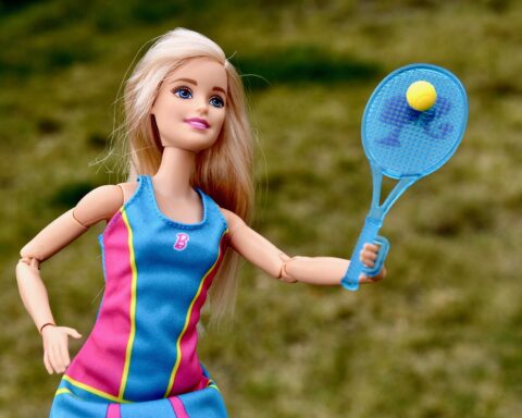 barbie, doll, tennis