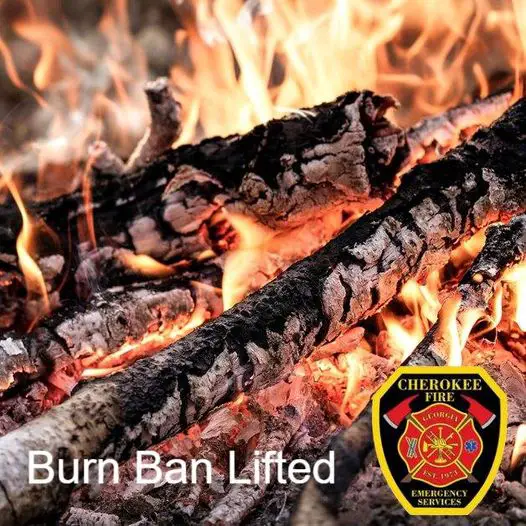 Burn ban lifted in Cherokee County to help with storm debris