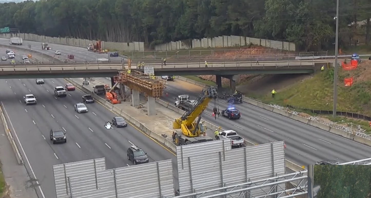 Mount Vernon Highway Bridge Over I-285 Damaged by Truck. What We Know