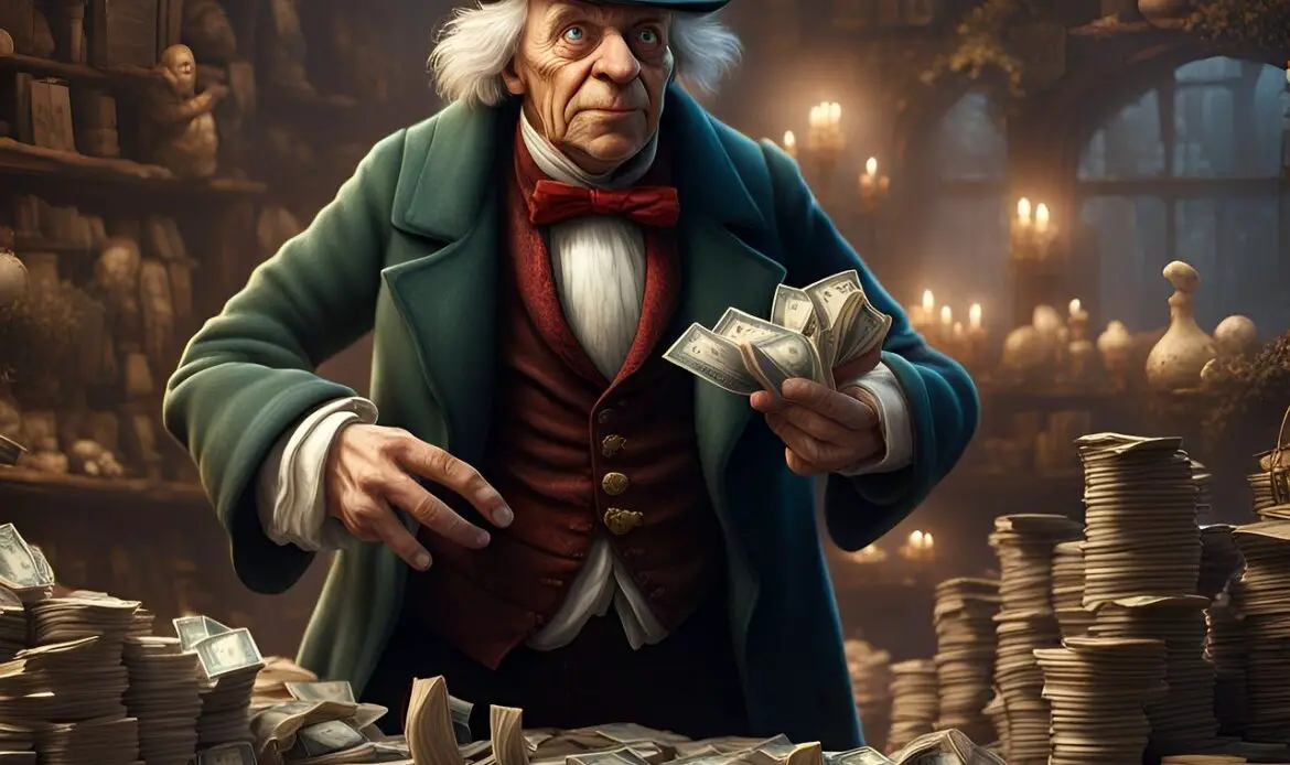 ai generated, scrooge, money