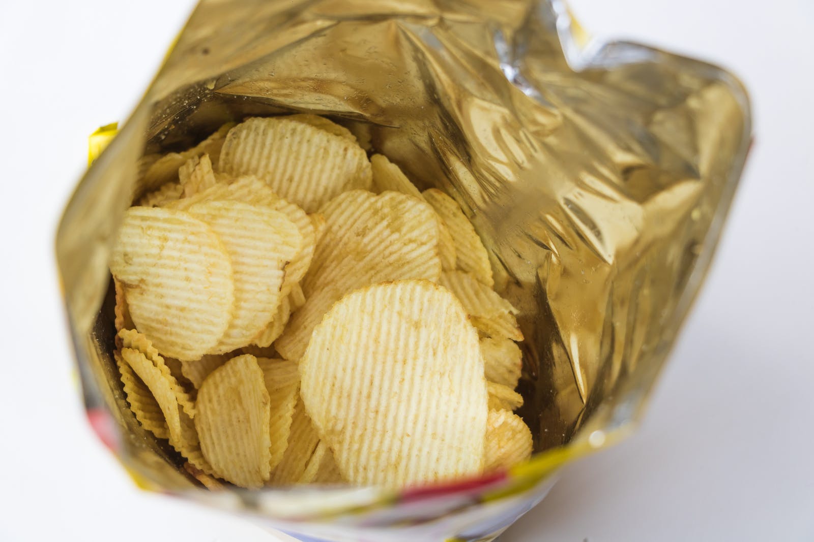 Close-Up Shot of Potato Chips