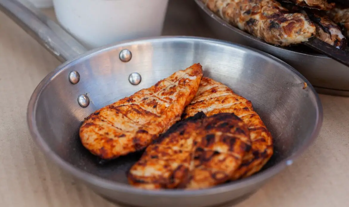 A Pan with Chicken Breast