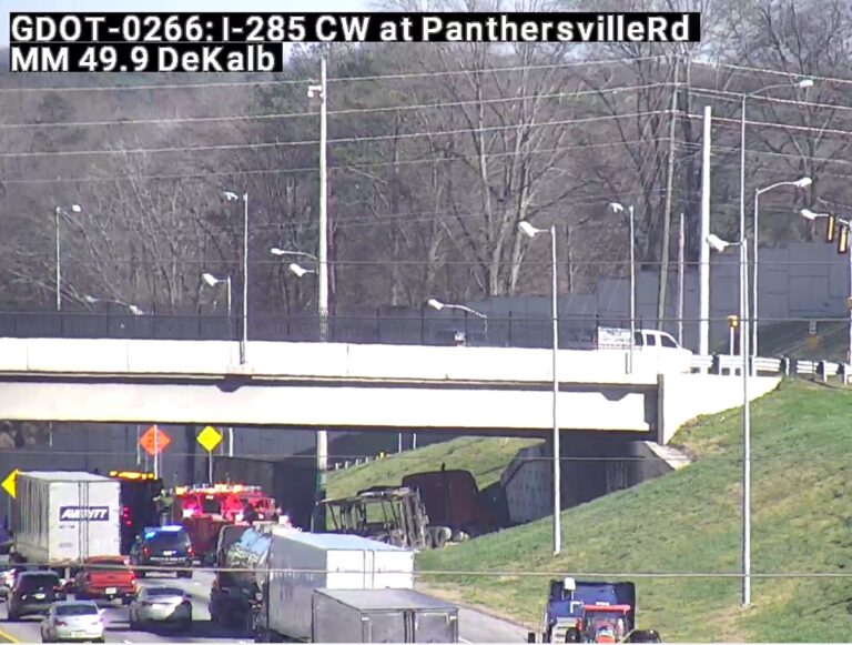 Traffic Snarl on I-285 East Following Crash Causes Delays in DeKalb County