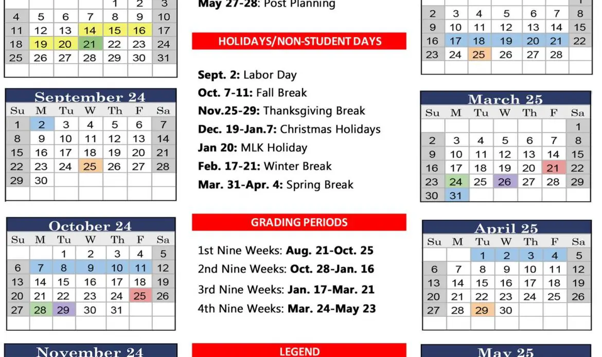 Here Is The Calhoun County School Calendar For 20242025