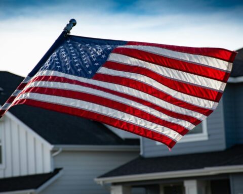 Close-Up Photography of American Flag